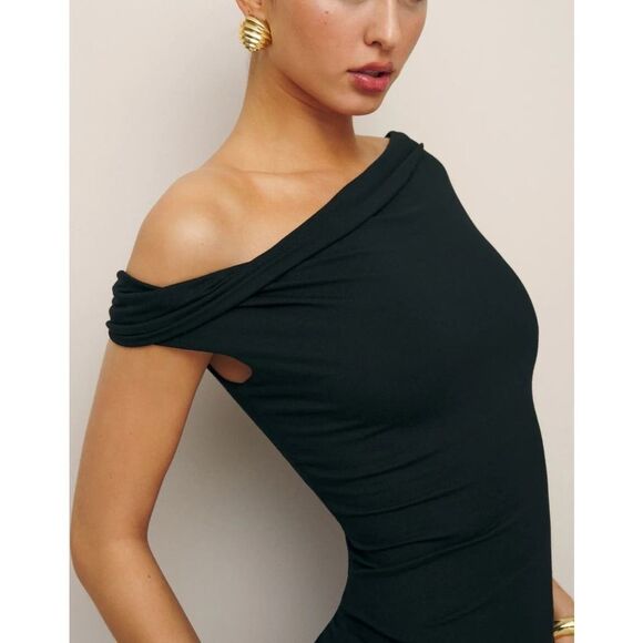 Reformation Jamen Knit Midi Dress Size Medium - Picture 4 of 10